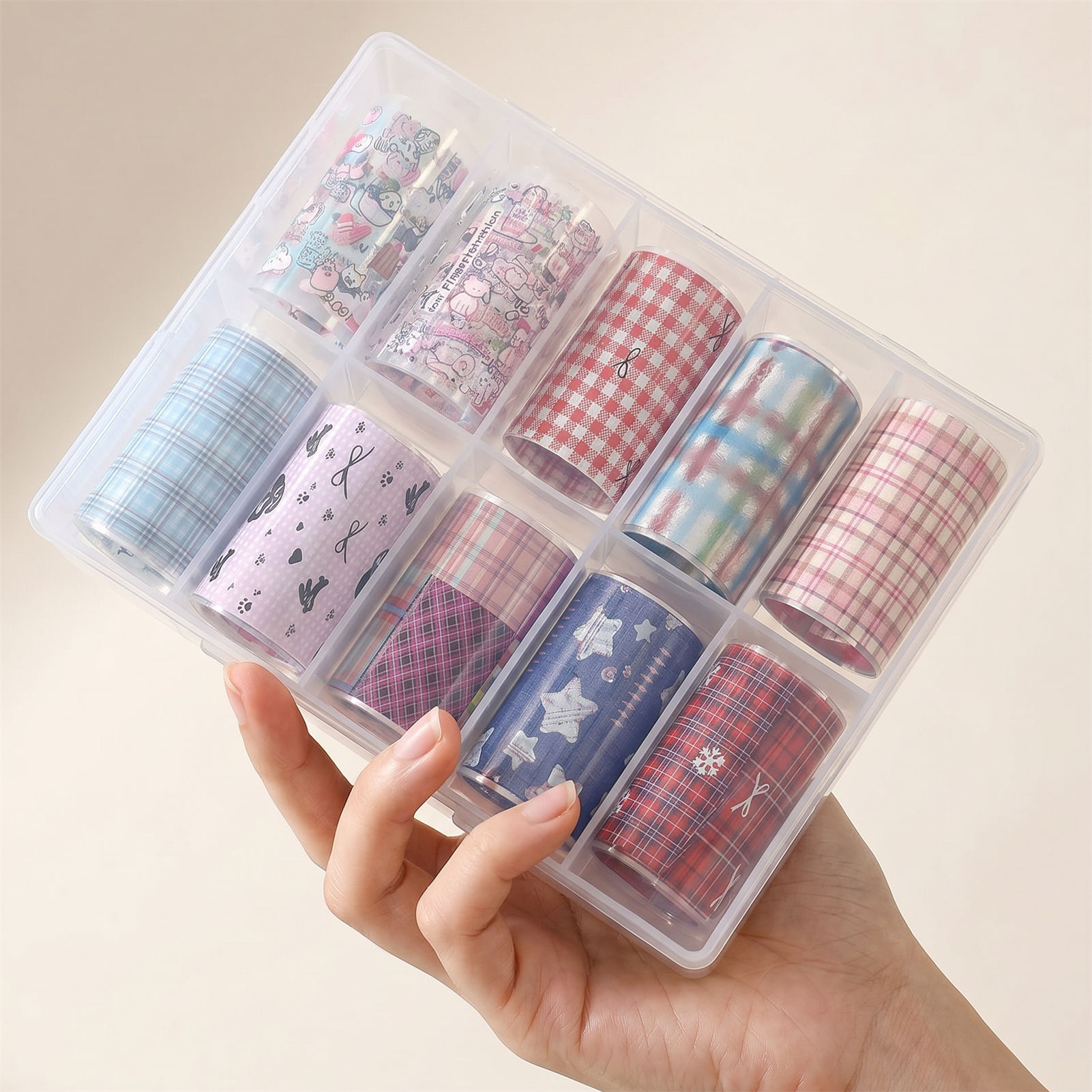 Nail Art Denim - 10 Rolls Koreaanse Nagelfolies voor Transfer