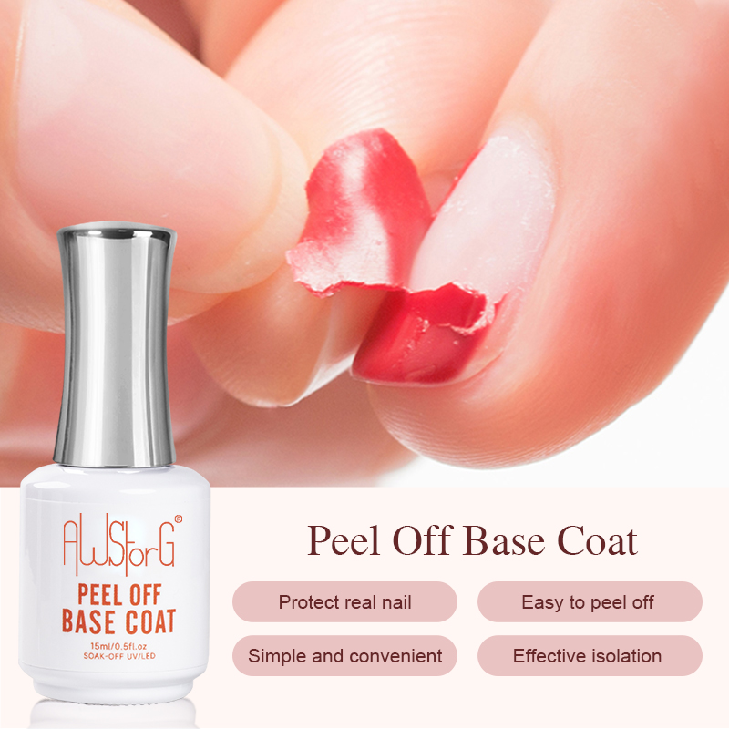 Peel Off Base Coat - AWStorG 15ML Peel Off Basislaag UV