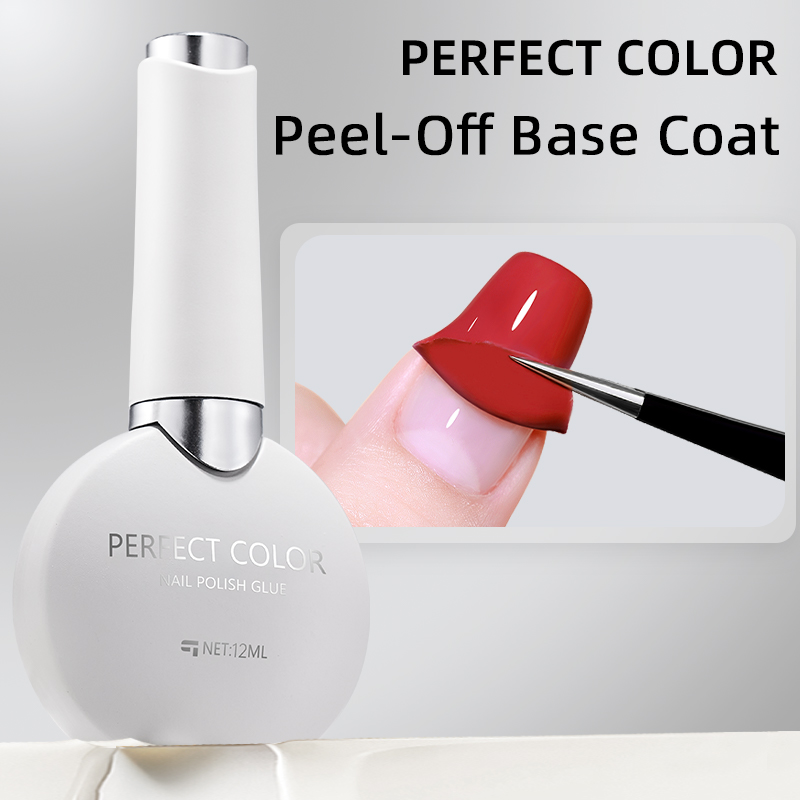 Peel Off Base Coat - PERFECTE KLEUR 12 ml Peel-off gelbasislaag,