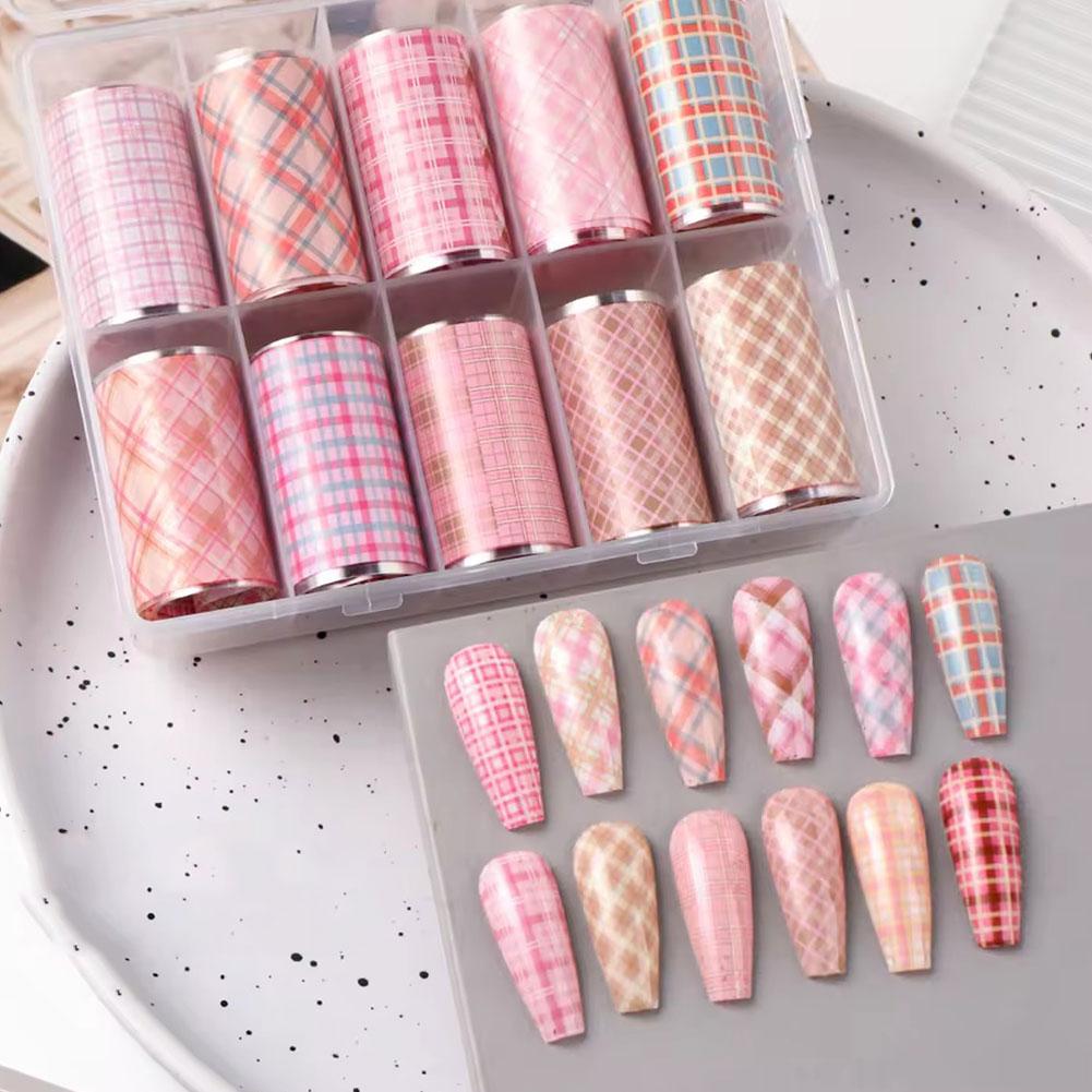 Nail Art Denim - 10 Rollen Nieuw Design Verse Nagelfolies