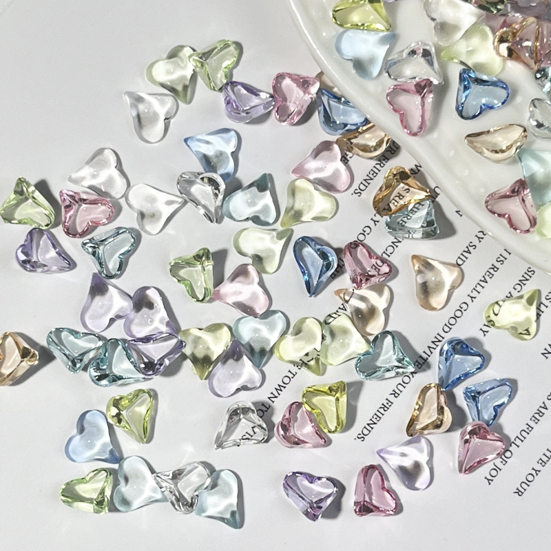 50 stuks Glanzende Hartvormige - Nail Art Lotso recensie en prijs