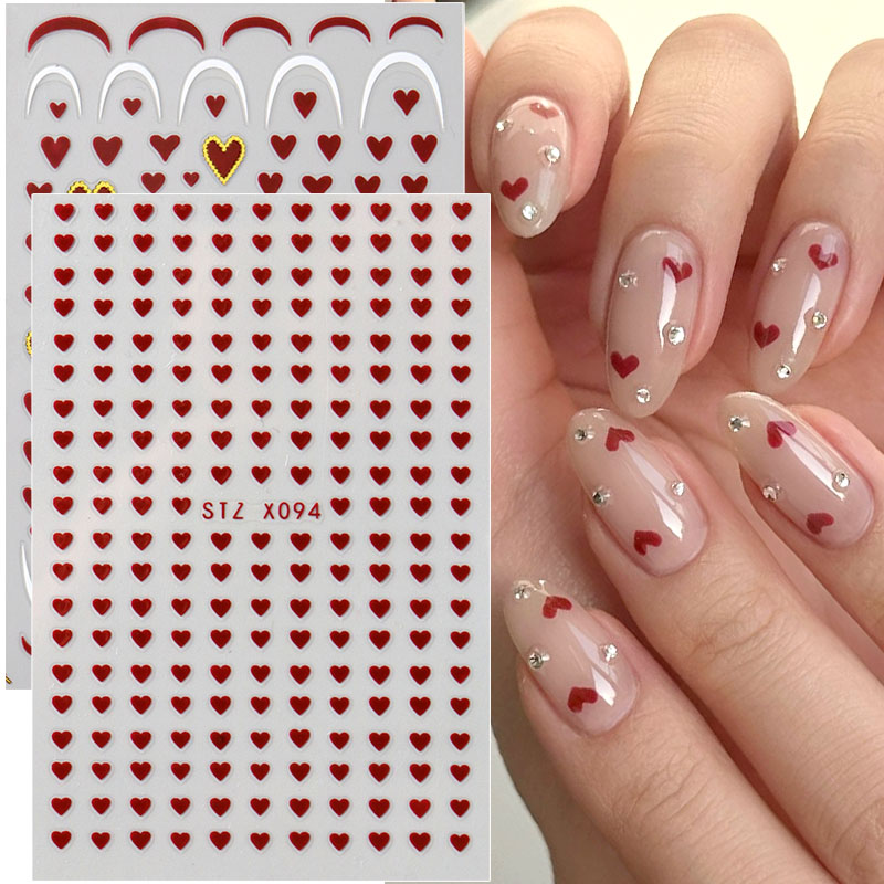2 stks Mini Liefde Hart Nail A - Nail Art Valentines Day recensie en prijs
