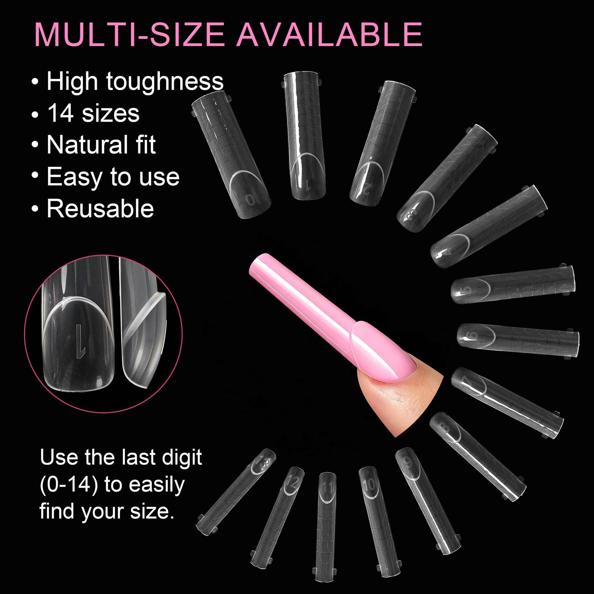 140 stuks platte nagelverlengi - Nail Art Denim recensie en prijs