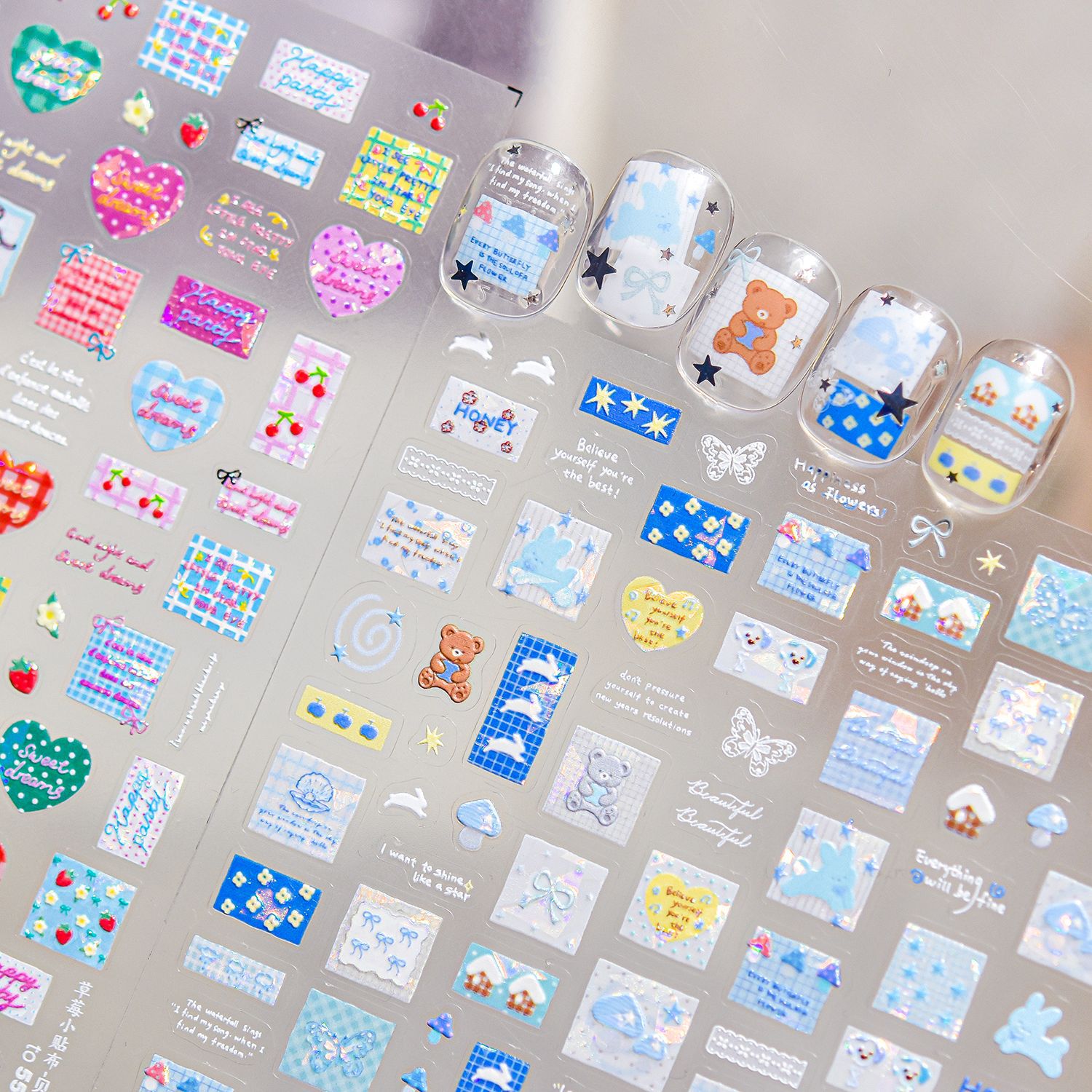 Shell Light Nail Stickers Leuk - Nail Art Valentines Day recensie en prijs