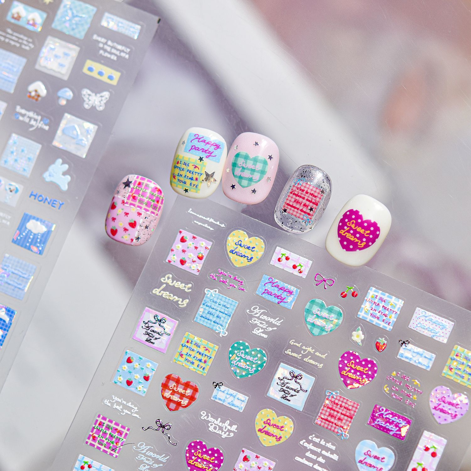 Shell Light Nail Stickers Leuk - Nail Art Valentines Day recensie en prijs