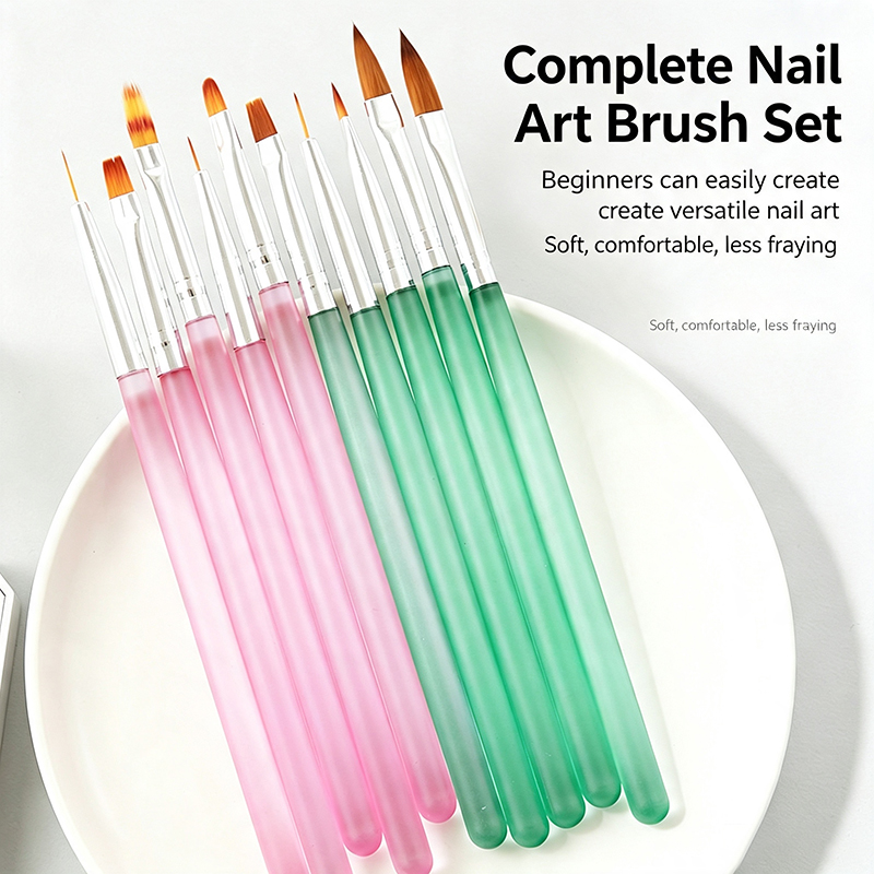 5 stuks roze transparante nage - Nail Art Pink Soft recensie en prijs