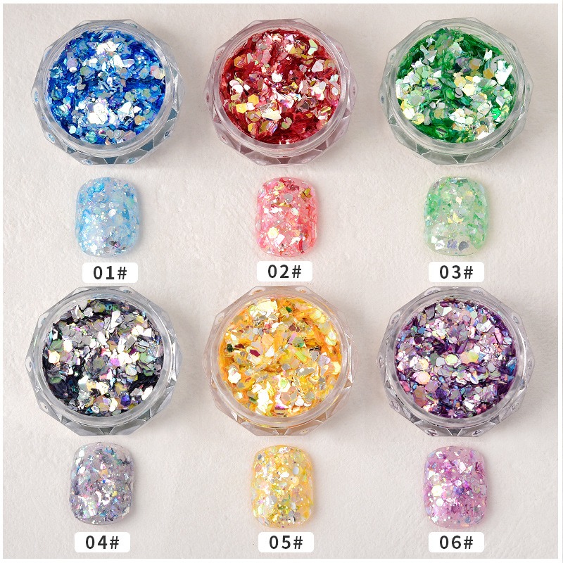 1 Stuk Glinsterende Galaxy Eme - Nail Art Emerald Blue recensie en prijs
