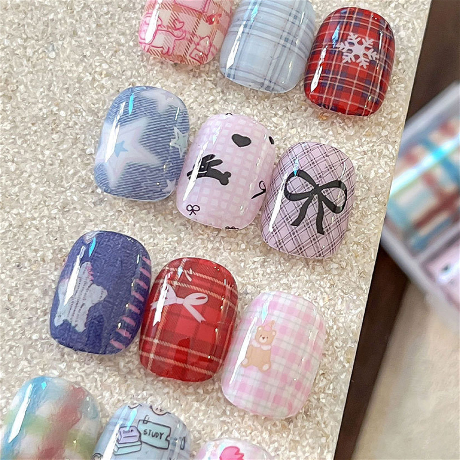 10 Rolls Koreaanse Nagelfolies - Nail Art Denim recensie en prijs