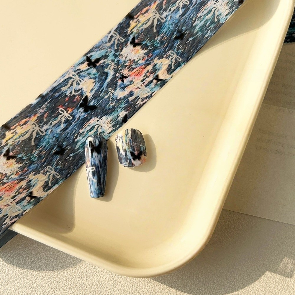 10 Rollen Kleurrijke Nagelfoli - Nail Art Denim recensie en prijs