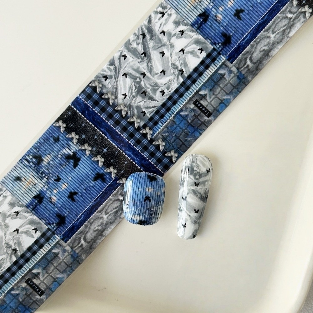 10 Rollen Kleurrijke Nagelfoli - Nail Art Denim recensie en prijs