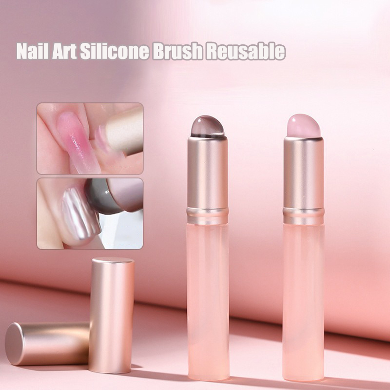 Roze siliconen nagelkunstborst - Nail Art Pink Soft recensie en prijs