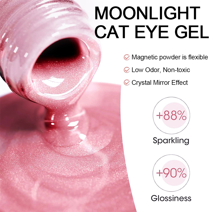Roze Cat Eye Gel Nagellak Semi - Nail Art Valentines Day recensie en prijs