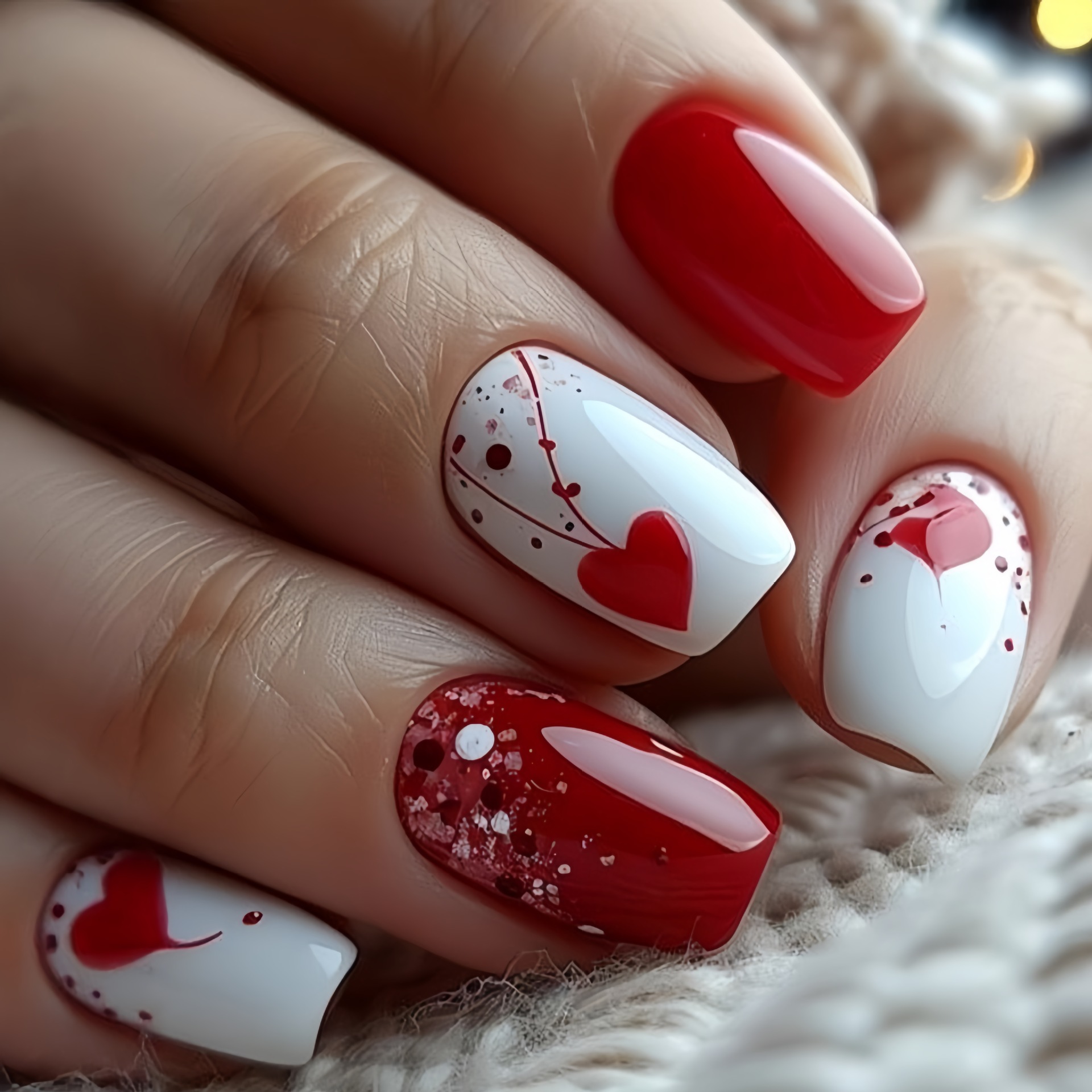 Korte medium nepnagels voor da - Nail Art Red recensie en prijs