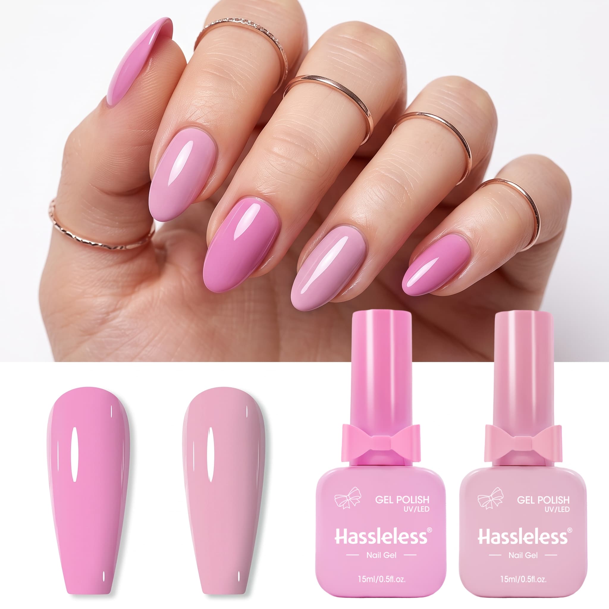 Probleemloze 2-delige zachte k - Nail Art Pink Soft recensie en prijs