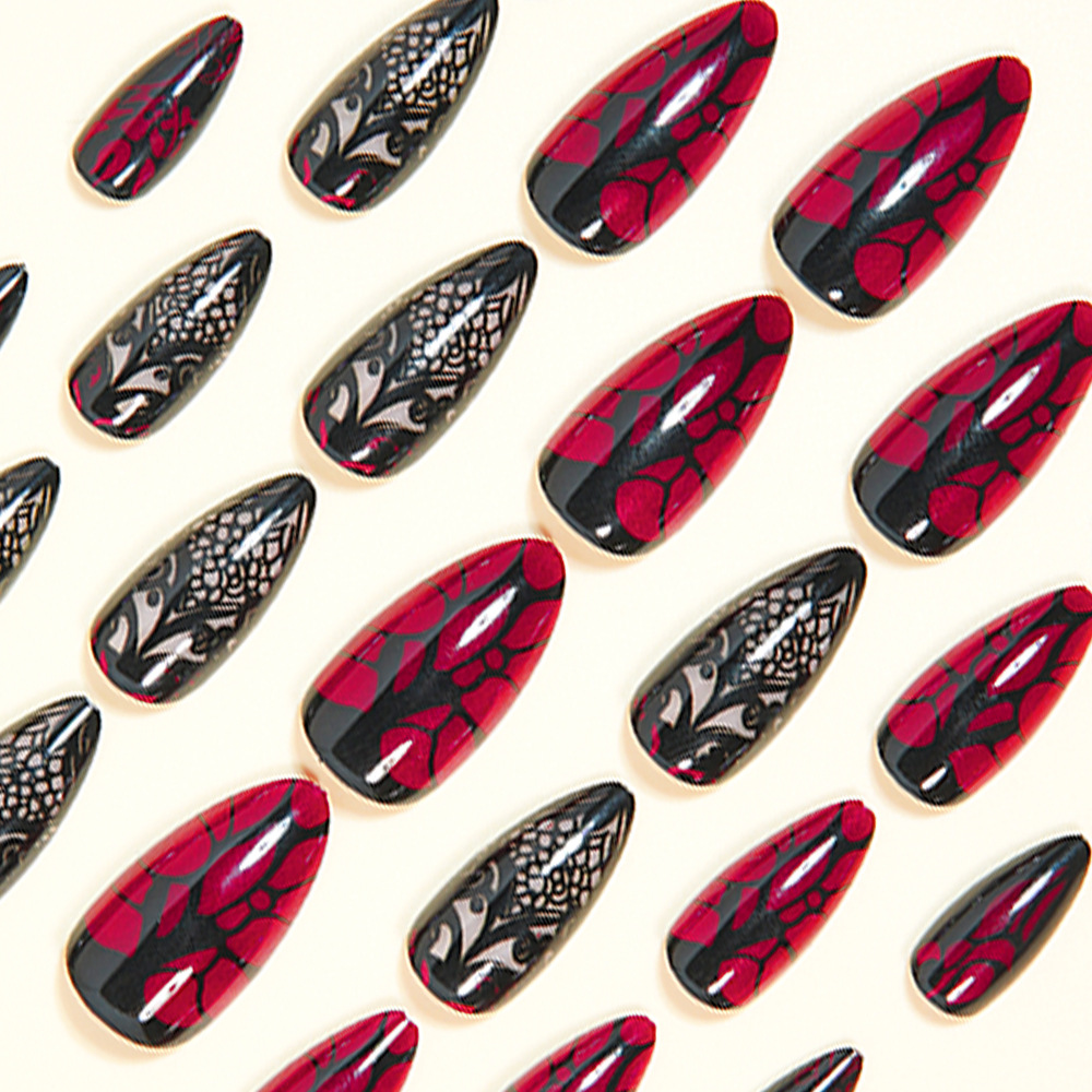 Medium nepnagels voor vrouwen, - Nail Art Red recensie en prijs