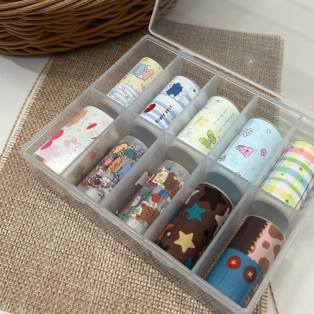 10 Rollen Kleurrijke Nagelfoli - Nail Art Denim recensie en prijs