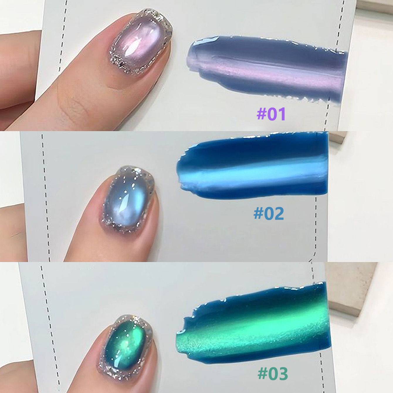 1 stuks SHAKA Sea Fantasy Cat  - Nail Art Emerald Blue recensie en prijs